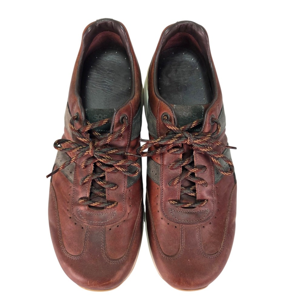 SAS CAMINO BRIAR SIZE‎ 11.5 W Men's Tennis Shoes Leather Lace Up Brown Sneakers - Picture 8 of 16